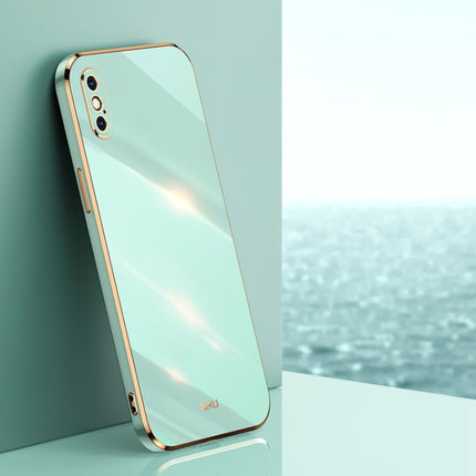 XINLI Straight Edge 6D Electroplate TPU Phone Case, For iPhone XS Max, For iPhone 8 Plus / 7 Plus, For iPhone 12 Pro