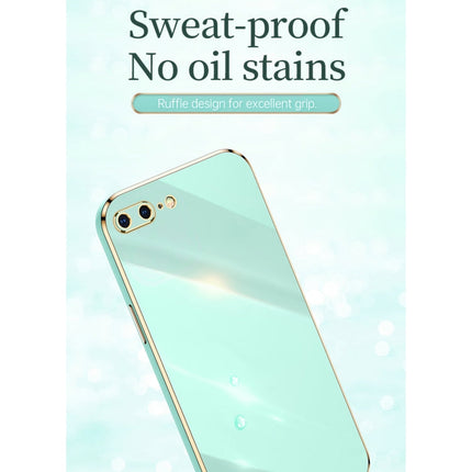 XINLI Straight Edge 6D Electroplate TPU Phone Case with Ring Holder