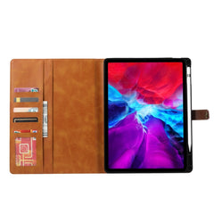 Calf Texture Double Fold Clasp Horizontal Flip Leather Case with Photo Frame & Holder & Card Slots & Wallet, For iPad Pro 11 inch 2022/2021/2020, For iPad Pro 12.9 inch 2022/2021/2020, For iPad Air 13 2024 / iPad Pro 12.9 inch 2022/2021/2020