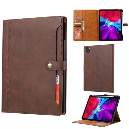 Calf Texture Double Fold Clasp Horizontal Flip Leather Case with Photo Frame & Holder & Card Slots & Wallet, For iPad Pro 11 inch 2022/2021/2020, For iPad Pro 12.9 inch 2022/2021/2020, For iPad Air 13 2024 / iPad Pro 12.9 inch 2022/2021/2020
