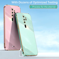 XINLI Straight Edge 6D Electroplate TPU Phone Case, For OPPO A9 2020 / A11x, For OPPO A15, For OPPO A52