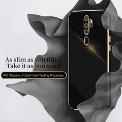 XINLI Straight Edge 6D Electroplate TPU Phone Case, For OPPO A9 2020 / A11x, For OPPO A15, For OPPO A52