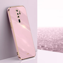 XINLI Straight Edge 6D Electroplate TPU Phone Case, For OPPO A9 2020 / A11x, For OPPO A15, For OPPO A52