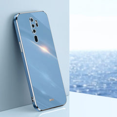 XINLI Straight Edge 6D Electroplate TPU Phone Case, For OPPO A9 2020 / A11x, For OPPO A15, For OPPO A52