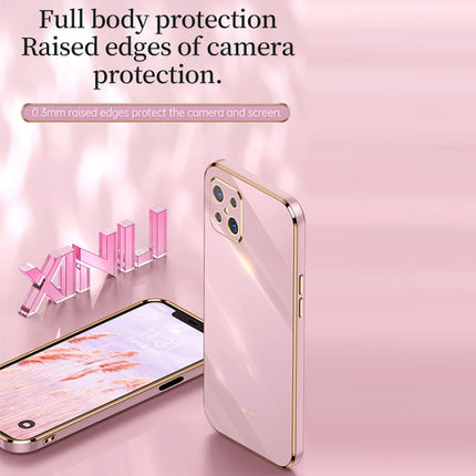 XINLI Straight Edge 6D Electroplate TPU Phone Case