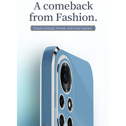 XINLI Straight Edge 6D Electroplate TPU Phone Case