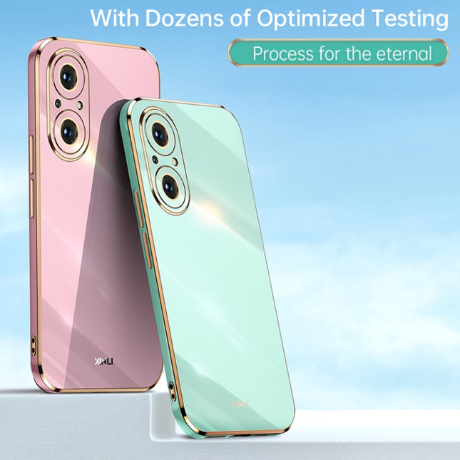 XINLI Straight Edge 6D Electroplate TPU Phone Case, For Honor 50 SE, For Honor Play 3, For Honor Play 5T Youth