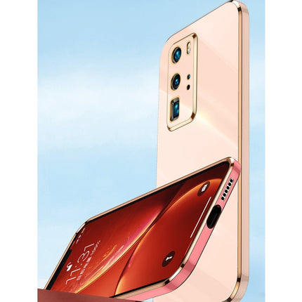 XINLI Straight Edge 6D Electroplate TPU Phone Case with Ring Holder