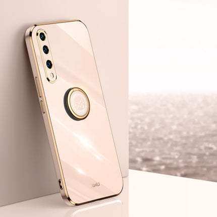 XINLI Straight Edge 6D Electroplate TPU Phone Case with Ring Holder, For Honor 20 Pro, For Honor 20 Lite, For Honor 30