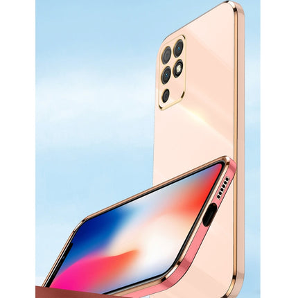 XINLI Straight Edge 6D Electroplate TPU Phone Case with Ring Holder