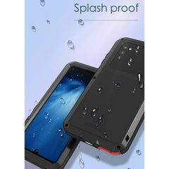 LOVE MEI Metal Shockproof Waterproof Dustproof Protective Case with Glass, For Samsung Galaxy A41, For LG V60 ThinQ 5G