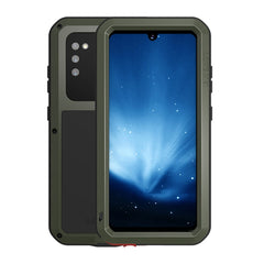 LOVE MEI Metal Shockproof Waterproof Dustproof Protective Case with Glass, For Samsung Galaxy A41, For LG V60 ThinQ 5G