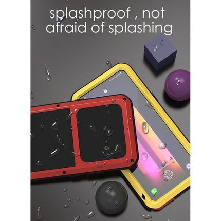 LOVE MEI Metal Shockproof Waterproof Dustproof Protective Case with Glass, For LG V60 ThinQ 5G