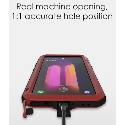 LOVE MEI Metal Shockproof Waterproof Dustproof Protective Case with Glass, For LG V60 ThinQ 5G