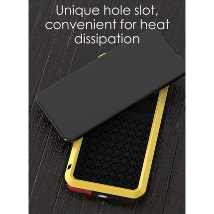 LOVE MEI Metal Shockproof Waterproof Dustproof Protective Case with Glass, For LG V60 ThinQ 5G