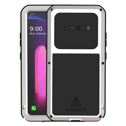 LOVE MEI Metal Shockproof Waterproof Dustproof Protective Case with Glass, For LG V60 ThinQ 5G