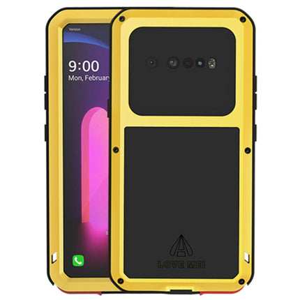 LOVE MEI Metal Shockproof Waterproof Dustproof Protective Case with Glass, For LG V60 ThinQ 5G