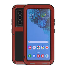 LOVE MEI Metal Shockproof Waterproof Dustproof Protective Case without Glass, For Samsung Galaxy S21 Ultra 5G