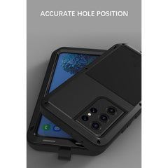 LOVE MEI Metal Shockproof Waterproof Dustproof Protective Case without Glass, For Samsung Galaxy S21 Ultra 5G