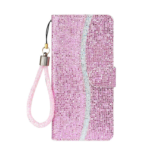 Glitter Powder Horizontal Flip Leather Case with Card Slots & Holder & Lanyard, For iPhone 13 mini, For iPhone 13, For iPhone 13 Pro, For iPhone 13 Pro Max