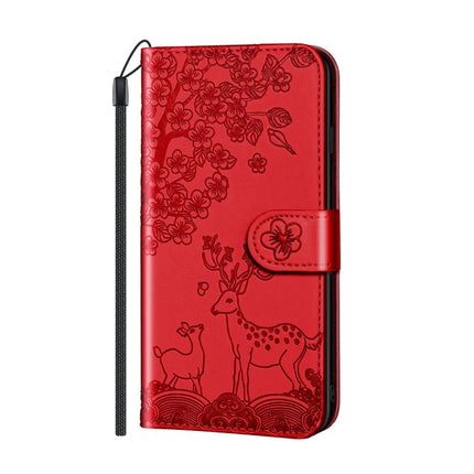 Sika Deer Embossing Pattern Horizontal Flip PU Leather Case with Holder & Card Slot & Wallet & Photo Frame, For iPhone 6 / 6s, For iPhone 6 Plus / 6s Plus, For iPhone SE 2022 / SE 2020 / 8 / 7, For iPhone 8 Plus / 7 Plus