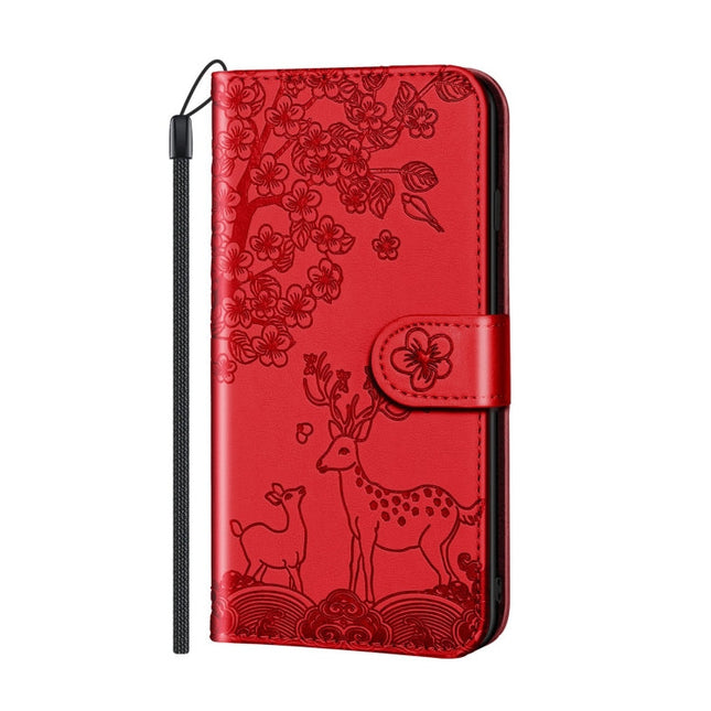 Sika Deer Embossing Pattern Horizontal Flip PU Leather Case with Holder & Card Slot & Wallet & Photo Frame, For iPhone 13 Pro, For iPhone 13 Pro Max, For iPhone X / XS, For iPhone XR
