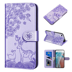 Sika Deer Embossing Pattern Horizontal Flip PU Leather Case with Holder & Card Slot & Wallet & Photo Frame, For iPhone 13 Pro, For iPhone 13 Pro Max, For iPhone X / XS, For iPhone XR
