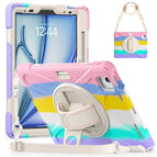 For iPad Air 11 2024 / Air 5 10.9 2022 / Air 4 10.9 2020 / Pro 11 2022 /2021 / 2018 / 2020 / Colorful Pink