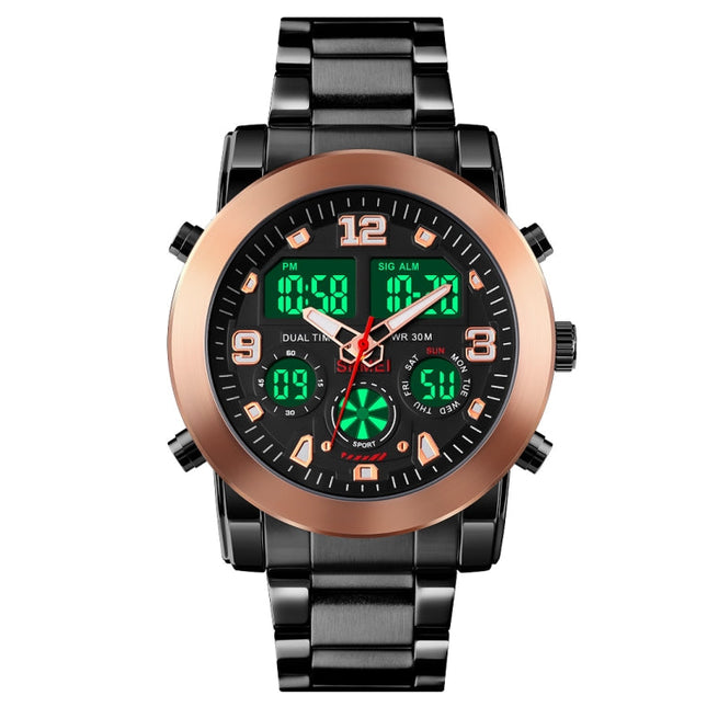 SKMEI 1642 Three-time Display Luminous Electronic Watch, Support Alarm Clock
