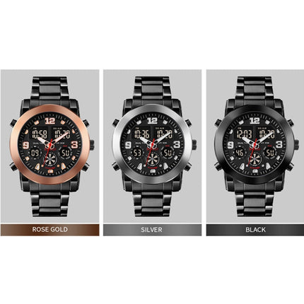 SKMEI 1642 Three-time Display Luminous Electronic Watch, Support Alarm Clock