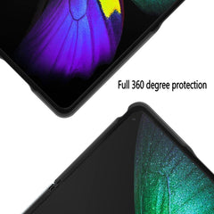 Carbon Fiber Texture Folding All Inclusive PU Shockproof Splicing Leather Case, For Samsung Galaxy Z Fold3 5G