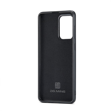 DG.MING M1 Series 3-Fold Multi Card Wallet + Magnetic Back Cover Shockproof Case with Holder Function