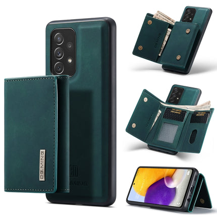 DG.MING M1 Series 3-Fold Multi Card Wallet + Magnetic Back Cover Shockproof Case with Holder Function