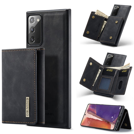 DG.MING M1 Series 3-Fold Multi Card Wallet + Magnetic Back Cover Shockproof Case with Holder Function