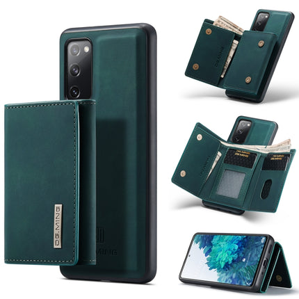 DG.MING M1 Series 3-Fold Multi Card Wallet + Magnetic Back Cover Shockproof Case with Holder Function