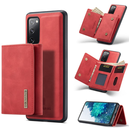 DG.MING M1 Series 3-Fold Multi Card Wallet + Magnetic Back Cover Shockproof Case with Holder Function