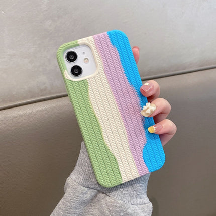 Herringbone Texture Silicone Protective Case, For iPhone 11