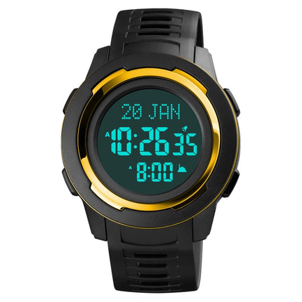 SKMEI 1729 Qibla Calendar Timing Multifunctional LED Digital Display Luminous Electronic Watch