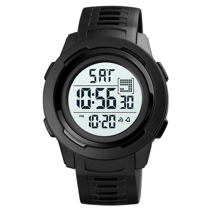 SKMEI 1731 Triplicate Round Dial LED Dual Time Digital Display Luminous Electronic Watch