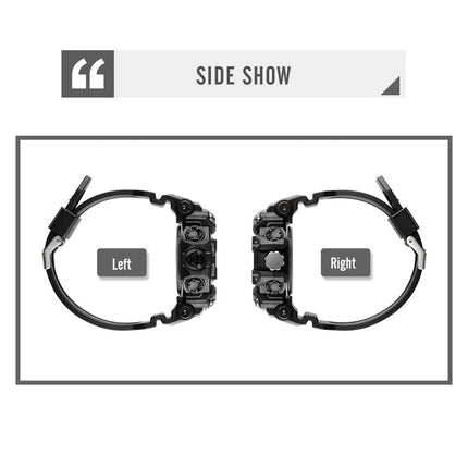 SKMEI 1742 Four-screen LED Digital Display Luminous Sports Shockproof Electronic Watch for Men