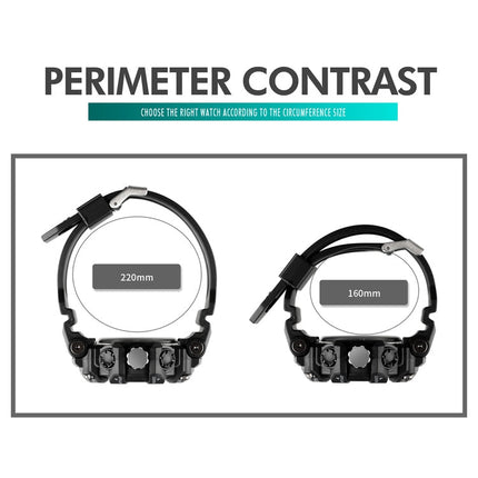 SKMEI 1742 Four-screen LED Digital Display Luminous Sports Shockproof Electronic Watch for Men
