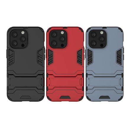 PC + TPU Shockproof Protective Case with Invisible Holder, For iPhone 13 Pro Max, For iPhone 13 mini, For iPhone 13 Pro, For iPhone 13