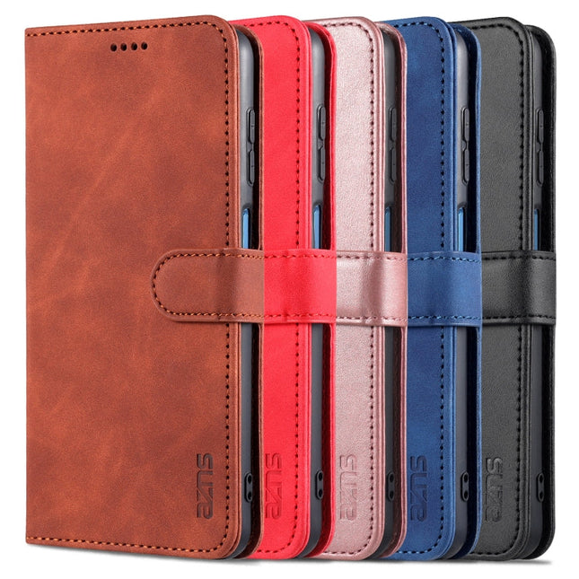 AZNS Skin Feel Calf Texture Horizontal Flip Leather Case with Card Slots & Holder & Wallet, For Samsung Galaxy M62 / F62, For Samsung Galaxy Note10+, For Samsung Galaxy Note20, For Samsung Galaxy Note20 Ultra