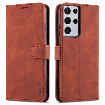 AZNS Skin Feel Calf Texture Horizontal Flip Leather Case with Card Slots & Holder & Wallet, For Samsung Galaxy S21 5G, For Samsung Galaxy S21 FE 5G, For Samsung Galaxy S21 Ultra 5G, For Samsung Galaxy S21+ 5G