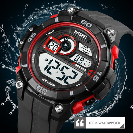 SKMEI 1756 Dual Time Countdown Alarm Clock Men Sports Luminous Electronic Watch