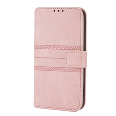 Embossed Striped Magnetic Buckle PU + TPU Horizontal Flip Leather Case with Holder & Card Slot & Wallet & Photo Frame & Sling, For iPhone 12 Pro, For iPhone 12 Pro Max, For iPhone 11, For iPhone 11 Pro