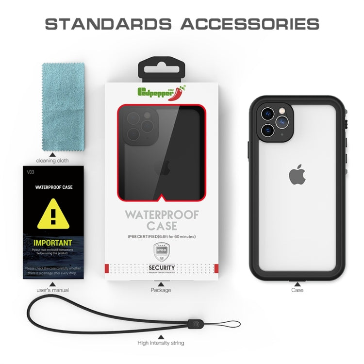 RedPepper Shockproof Waterproof PC + TPU Protective Case, For iPhone 11 Pro Max, For iPhone 11 Pro, For iPhone 11