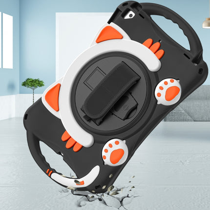 Cute Cat King Kids Shockproof EVA Protective Case with Holder & Shoulder Strap & Handle, For iPad 10.2 2021 / 2020 / 2019 / Pro 10.5 / Air 10.5
