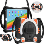 For iPad 10.2 2021 / 2020 / 2019 / Pro 10.5 / Air 10.5 / Black Orange