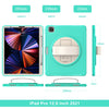 360 Degree Rotation PC + TPU Protective Case with Holder & Hand-strap, For iPad Pro 12.9 2022 / 2021, For iPad Air 4 10.9 / Pro 11 2021/2020/2018